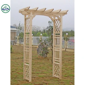 Cheap durable wooden pergola and arch outdoor furniture