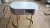 Import Cheap Fashion rectangle Desk marble top golden legs nail manicure Salon furniture beauty equipment nail tables from China