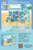 Children Gift DIY New Arrivals Romantic Villa Blue beach Doll Plastic Furniture Toys for girls House with 10 rooms and 2princess