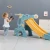 Import children indoor playground child play yard kids folding fence baby safety playpen with slide swing playmat rocking horse toys from China