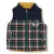 Import Children&#039;s grid hooded cotton vest in the winter of 90-120 cm from China