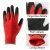 Import China custom made work gloves wholesale red polyester black butadiene-acrylonitrile rubber gloves from China