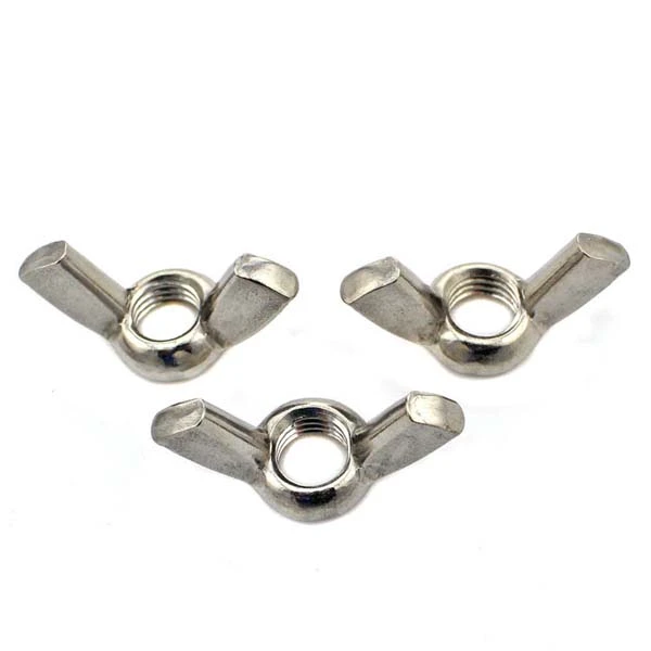 China fastener manufacturer M8 M10 SS304 Butterfly Nuts Precision Casting DIN315 Stainless Steel wing nut