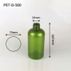 China Manufacturer Custom Different Types Round Shaped 500ml Plastic PET Lotion Bottles