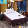 China manufacturer luxury jacquard decorative polyester fabric pleats hotel bed skirt