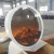 Import China supplier 650*200*650mm round shape mirror led light wall mounted electric fireplace from China