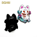 China Supplier Custom ghost face Cartoon Soft Enamel Metal Lapel Pin