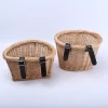 China supplier wholesale handmade front wicker basket for bicycle willow bike basket customized
