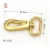 Import China wholesale solid round eye brass snap hook, gold trigger swivel spring snap hook , bolt swivel spring snap hook from China