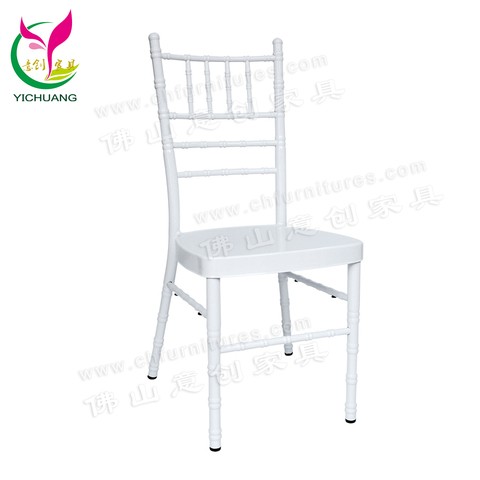 China Wholesale Stacking White Metal Chiavari Chair Wedding