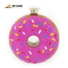 chinese novel products stainless steel doughnut sharp round hip flask