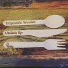 Chinese premium wood spoon fork and knife for food