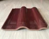 chinese rose red glazed ceramic roof tile, low price building construction material