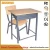 Import Chinese Suppliers  School equipment coaching single double  table and chair set from China