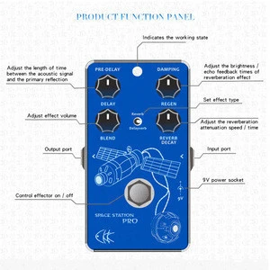 CKK Electronic Space Station Pro Delay and Reverb Guitar Effect Pedal