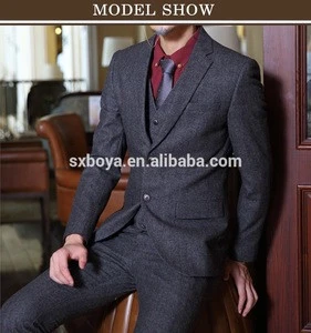 Classical hot sale bespoke tailored made mens business suits made in china