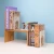 Clear Crystal Bookends Book Ends L-Shaped Acrylic Book Stand Holder Supports Bookend for Books Movies DVDs Magazines