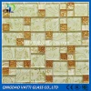 colorful square shape stainless mosaic,mosaic glass,crystal glass mosaic tile