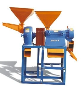 Combined Paddy Pounder Rice Scourer Mill Machine