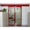 Commercial building entry door drive system safety sensor glass automatic sliding door