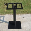 Commercial restaurant dining modern square metal pedestal wrought iron table base