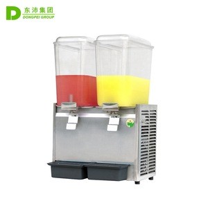 Commercial Stainless Steel Cold Drinking Dispenser /Juice Cooler Machine / 2 Tank Juice Dispenser