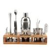Complete 21-Pieces Bartender Kit, Premium Cocktail Bar Shaker Set , Stainless Steel Bar Tools /Bar Accessories
