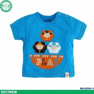 cotton/spandex little baby boy t-shirt