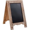 Country style brown frame decorative double-sided blackboard shelf household blackboard