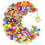 Craft Tinsel pom poms