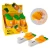 Import Creative portable fruit hand toy fan mini hand held mini fan pressure silicone soft blade fan toy from China