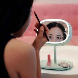Creative Touch Sensor Foldable LED Rechargeable Vanity Mirror Lamp