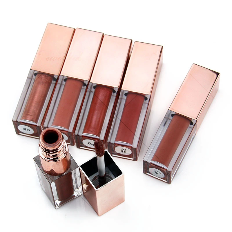 Cruelty free vitamine fir natural  shiny cosmetics matte custom lip gloss