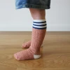 Custom children rib knee high socks cotton stockings