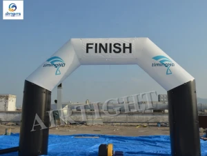 Custom Color and printing outdoor durable inflatable finish line race arch