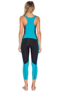 Custom colored sublimation sleeveless 3mm neoprene unisex wetsuit with private logo
