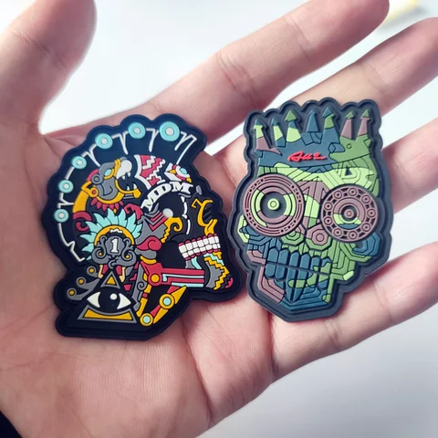 Custom Embossed 3d Soft Garment Pvc Patch Wholesale Pvc Clothing Patch