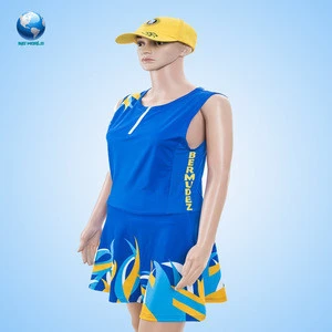 Custom Fashional Print Netball Skirts /netball uniforms/China factory made women player name embroidered netball dress