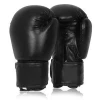 Custom high quality black plain boxing gloves
