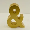 Custom home gold 3d mdf wooden letter craft