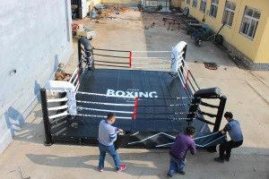 custom logo 7x7 m boxing ring for sale