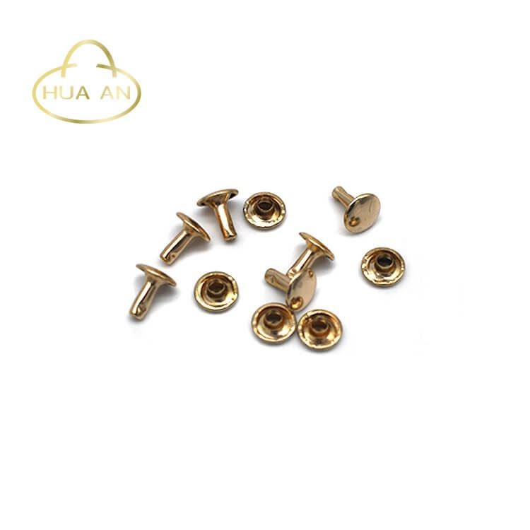 Custom logo aircraft rivets in gold plated