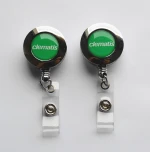 Custom Logo Electroplating ABS Plastic Retractable Badge Reel