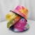 Import Custom Logo Reversible Cotton Caps Plain Tie Dye Hats Double Side Bucket Hat for Women from China
