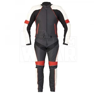 Custom Made Motorbike Cowhide Biking Racing Sport Leather Suit Pure Genuine Leather High Speed Race Motorcycle Leather Suit