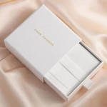 Custom printed drawer slide pink jewelry box packaging luxury jewelry packaging box and bag