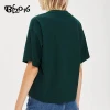 Custom Printing Cotton Blank Crop Top T-shirt  Basic Tee Short Sleeve Woman T Shirt