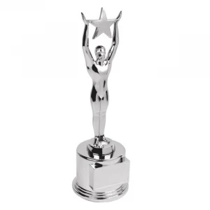 Customize design metal made silver souvenir trophies for Oscar