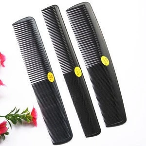 Customized black color plastic hair combs for hair salon