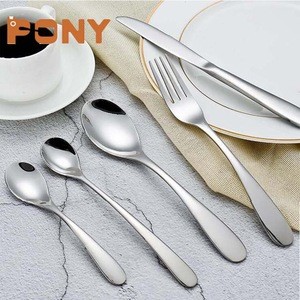 Customized logo OEM 5 pcs stainless steel cutlery set, flatware set